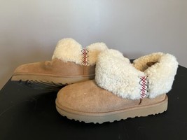 UGG Women&#39;s Ultra Mini UGG Braid Boots Chestnut Brown sz 8 #1151750 Wool... - $99.00