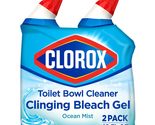 Clorox Toilet Bowl Cleaner, Clinging Bleach Gel, Ocean Mist - 24 Ounces ... - $6.68