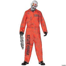 Convict Costume Adult Orange Jumpsuit Prisoner Halloween One Size UR30169OS - £45.07 GBP