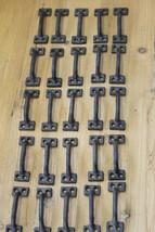 25 CAST IRON HANDLES RUSTIC DRAWER PULLS SMALL 3 5/8&quot; KITCHEN CABINET WI... - £39.30 GBP
