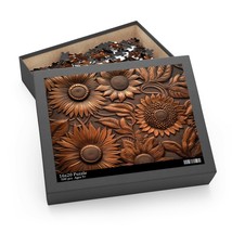 Personalised/Non-Personalised Puzzle, Floral, Sunflowers, awd-155, (120, 252, 50 - £19.94 GBP+