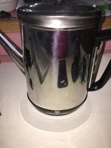 VERY Vintage GE General Electric 10 Cup Coffee Maker / Pot. NICE - $49.48