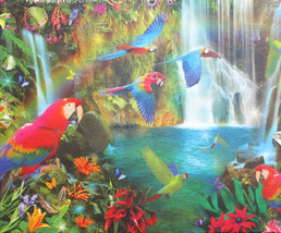 Educa Tropical Parrots 1000 pc Jigsaw Puzzle South America Jungle Waterfall - $19.79