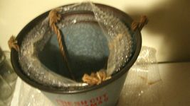 3 Holiday Tin Buckets with handles - SALE image 3