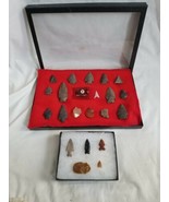 Lot Of Native American Arrowheads/beads Pointers Artifacts Over 21+pc - £512.79 GBP