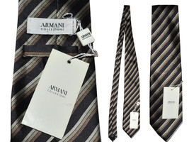 ARMANI Cravatta Uomo 100% Seta Made In Italy AR01 T0P - £41.79 GBP