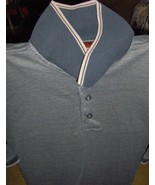 Men&#39;s Large GOLF SHIRT tennis Polo 2/60s Mercerized Cotton International... - $34.64 CAD