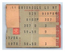 Neil Jung Crazy Horse Konzert Ticket Stumpf September 29 1978 Uniondale New York - £58.50 GBP