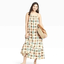Universal Thread Women&#39;s Sleeveless Quilt Look Maxi Dress (Size L) CREAM - NEW!! - £14.56 GBP