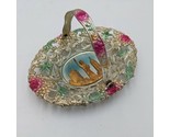 Vintage Souvenir Tin Ashtray Candy Dish New York City Sky Made In Japan ... - £25.60 GBP