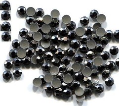 RHINESTUDS Faceted Metal 4mm  GREY Hot Fix Iron on    2 Gross  288 Pieces - £4.62 GBP