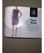 Members Mark Tank Dress Women’s SM Gray Elastic Drawstring Two Pockets - $6.93