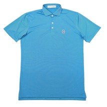 Holderness &amp; Bourne Perkins Performance Striped Golf Polo Fiji Laguna Si... - $556.78 MXN