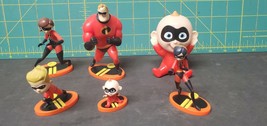 The Incredibles Set Of 6 Action Figures Collectible Disney Pixar - £7.56 GBP