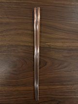 New 5x Brand New Stainless Steel Chop stick, Rose Gold Color! - $5.61