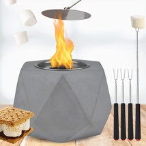 The Mini Tabletop Fire Pit, Portable Outdoor And Indoor Personal Fireplace For - £33.81 GBP