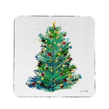 Betsy Drake Christmas Tree Coaster Set of 4 - £27.53 GBP