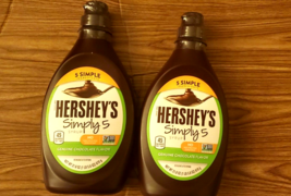 2 Pack Hershey's Simply 5 Syrup Genuine Chocolate Flavor 21.8 Oz Each - $22.44