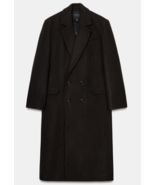 ZARA BNWT 2026. BROWN OVERSIZE DOUBLE BREASTED WOOL COAT. 3736/044/700 - $232.25
