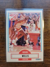 1990-1991 Fleer #7 Kevin Willis - Atlanta Hawks - NBA - Fresh Pull - £1.55 GBP