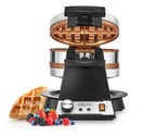CRUX Double Rotating Belgian Waffle Maker with Nonstick Copper Plates fo... - $166.99