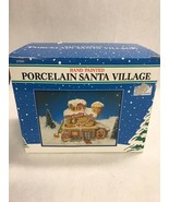 NIB old stock Vintage Christmas Lighted house Works porcelain Toy store ... - $19.79