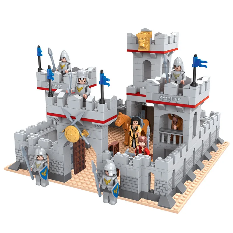 DIY Military Medieval Castle Building Block Soldier Assembly Model City Gate - £63.00 GBP