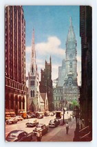 North Broad Street View Philadelphia Pennsylvania PA UNP Chrome Postcard P3 - £3.36 GBP