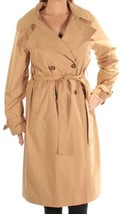 Tommy Hilfiger Women&#39;s Double Breasted Belted Trench Coat, Caramel Beige, Medium - £55.28 GBP