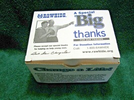 Vintage Collectible RAWHIDE Cookie Donation Promotional Display Box-Bart Starr!! - £18.07 GBP