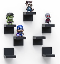 Richerhouse 7-Pack Mini Floating Wall Shelves: 4 Inch Display Ledges Pla... - $32.96