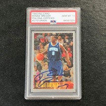 2006-07 Topps Chrome #200 Ronnie Brewer Signed Card AUTO 10 PSA Slabbed RC Jazz - £47.89 GBP