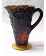 Vintage TIARA GLASS 50 Ounce Pitcher SWEET PEAR DARK AMBER AKA Burnt Hon... - $50.71 CAD