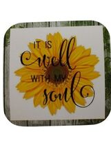  Christian Refrigerator Magnet – “It Is Well With My Soul” – Sunflower F... - $6.62 CAD
