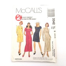 McCall's 2042 Sewing Pattern 2 Hour Dress Misses 8-12 Uncut FF 1991 Petite-able - £9.59 GBP