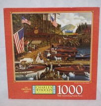 Charles Wysocki&#39;s Americana  Wooden You Like a Ride 1000 Pc Puzzle Seale... - $18.95