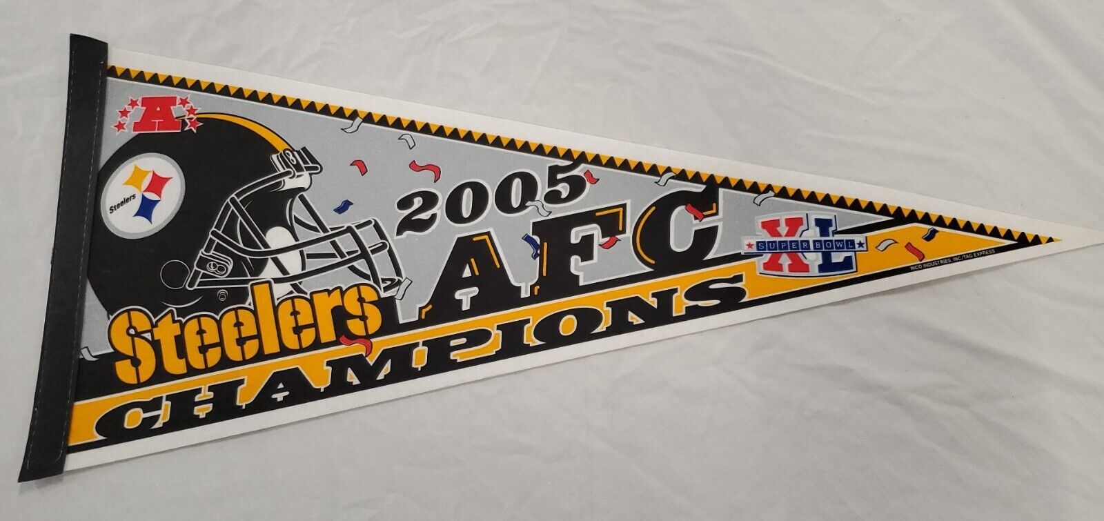 Pittsburgh Steelers 2005 AFC Champions Super Bowl XL 12x30 Pennant - $19.79