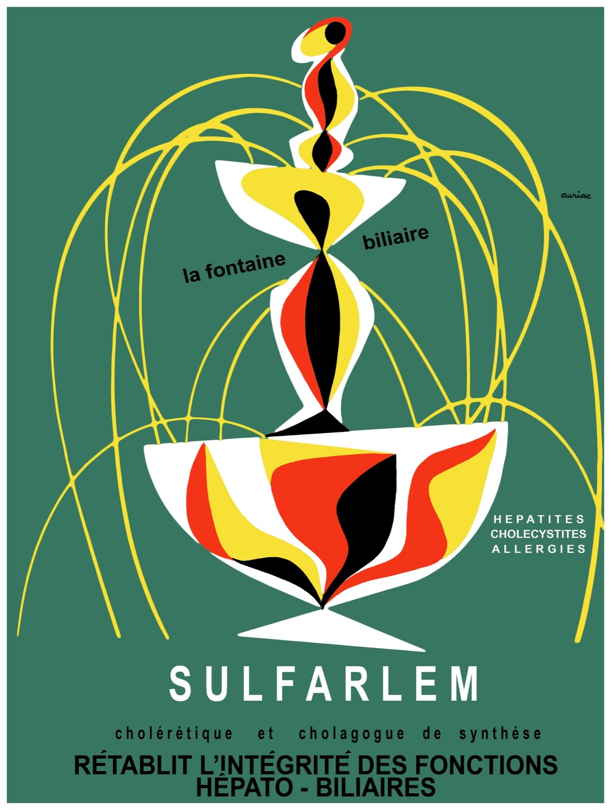 9615.Sulfarlem.la fotaine biliaire.fountain.POSTER.decor Home Office art - $17.10+