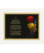 Gift For Mom With Thank You Prayer For Best Mom Poem. Red &amp; Yellow, Wedding - £29.09 GBP