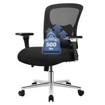 Heavy Duty Ergonomic Mesh Desk Chair w/Lumbar Support (500lb) - $131.99