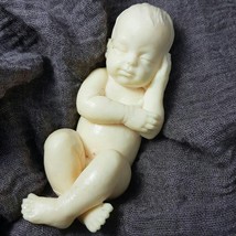 3D Silicone Soap/plaster/clay Mold-Lifelike/Newborn Baby Harper(2 parts mold) - £33.11 GBP