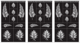 Armour Rub N Etch Designer Stencils 5 X 8  Fern Designs - £23.77 GBP