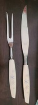 MID CENTURY MODE DANISH Regent SHEFFIELD FORK KNIFE CARVING SET 2 PC Sta... - £9.02 GBP