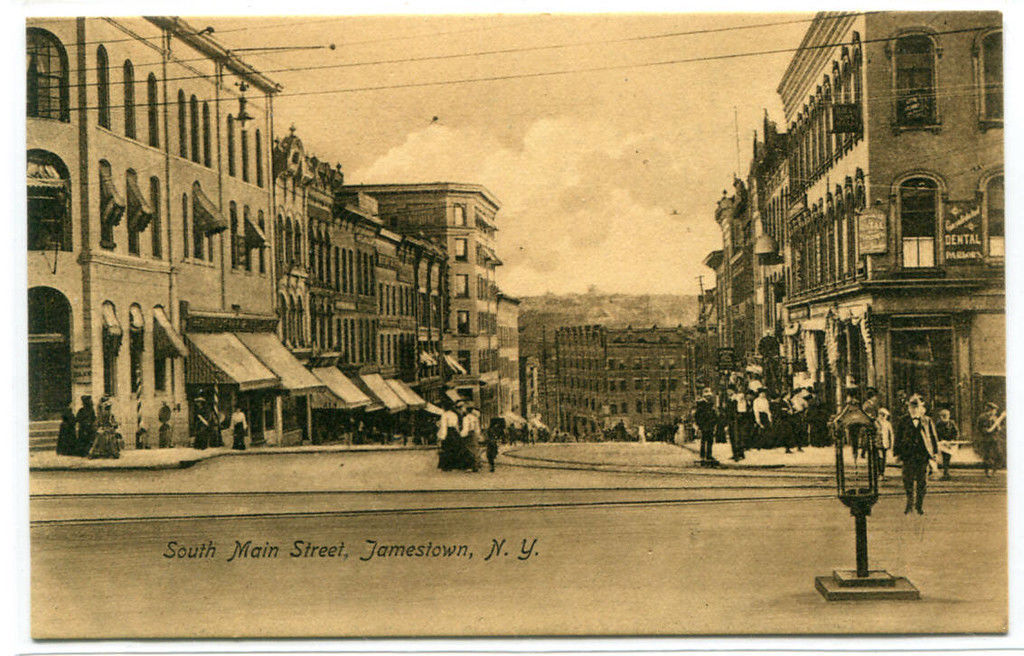 Primary image for South Main Street Jamestown New York 1910c postcard