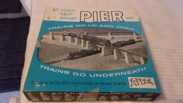 HO Scale Atlas 47 Piece Pier Set, Gray #80 BNOS, Vintage - £39.33 GBP