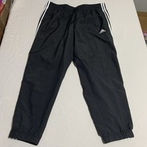Adidas Pants Men XL  Black White Athletic Fleece VTG Trefoil Sweat Regul... - $317.43 MXN
