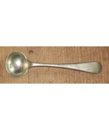 OLD SILVER PLATE SALT CONDIMENT SPOON JMC&amp;S JAMES MCCAY EDINBURGH SCOTLA... - £42.07 GBP