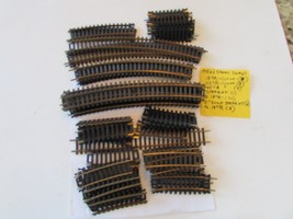 Atlas HO Brass 56 Sections Track Curved Straight 15-18-22&quot; Radius Plus more - $24.70