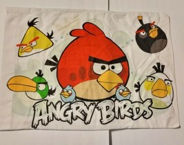 Angry Birds Double Sided Pillowcase by Rovio Two Different Images 20&quot;x30” - £7.89 GBP