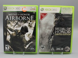 Lot of 2 Xbox 360 Games Medal of Honor Limited Edition (2010) &amp; Airborne (2007) - £14.85 GBP
